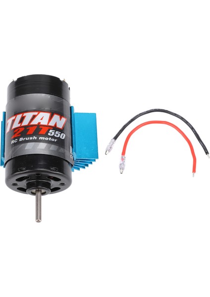 550 Rc Araba Motoru Evrensel Fırçalı Motor Mavi Isı Emici Eksenel SCX10 Hpı Redcat Jl 90046 21T 7.4-11.1 V (Yurt Dışından)