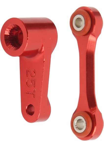 25T Servo Direksiyon Kolu Çekme Çubuğu Profesyonel Alüminyum Alaşımlı Rc Servo Kol Çekme Çubuğu Arrma 1/7 1/8 Rc Araba Kırmızı (Yurt Dışından) fiyatları