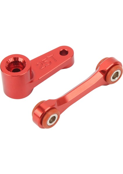 25T Servo Direksiyon Kolu Çekme Çubuğu Profesyonel Alüminyum Alaşımlı Rc Servo Kol Çekme Çubuğu Arrma 1/7 1/8 Rc Araba Kırmızı (Yurt Dışından) indirimleri