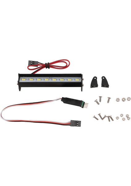 Rc Araba Işık Çubuğu 8 Leds Süper Parlak Beyaz Işık Rc Araba Tavan Lambası Traxxas Hsp Redcat Eksenel SCX10 D90 Hpı (Yurt Dışından)