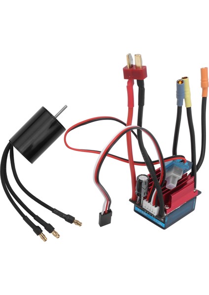 2435 4500KV Sensörsüz Fırçasız Motor ile 35A Fırçasız Esc 1/16 1/18 Rc Araba Kamyon Için (Yurt Dışından)