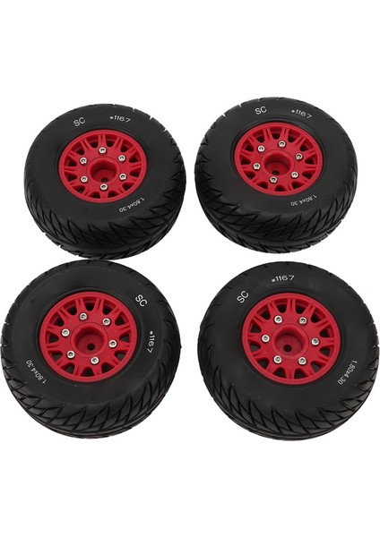 1:10 Kısa Kamyon Lastikleri Güçlü Yastıklama Iyi Kavrama Düzensiz Doku Istikrarlı Çevik Rc Aksesuarları Arrma Senton Kırmızı (Yurt Dışından) fiyatları