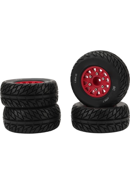 1:10 Kısa Kamyon Lastikleri Güçlü Yastıklama Iyi Kavrama Düzensiz Doku Istikrarlı Çevik Rc Aksesuarları Arrma Senton Kırmızı (Yurt Dışından) indirimleri
