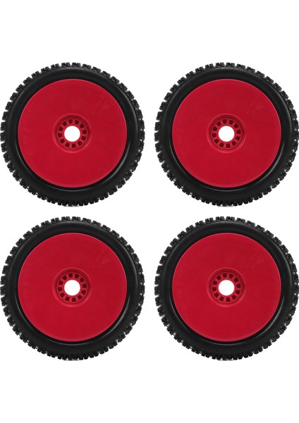 4 Adet 1/8 Rc Kamyon Lastikleri Lastik Tekerlek Lastikleri Aksesuar Değiştirme Hpı Rc Off Road Aracı Kırmızı (Yurt Dışından) fiyatları