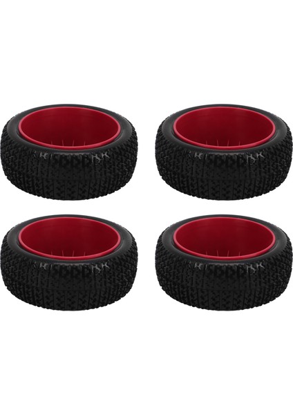 4 Adet 1/8 Rc Kamyon Lastikleri Lastik Tekerlek Lastikleri Aksesuar Değiştirme Hpı Rc Off Road Aracı Kırmızı (Yurt Dışından) modelleri