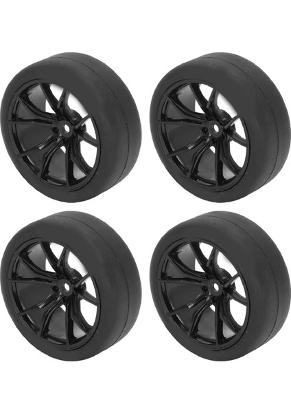 4 Adet Rc Araba Lastikleri Güçlü Yastıklama Evrensel Fit Tamiya Için TT01 TT02 XV01 XV02 Hsp 94123 94122 1/10 Uzaktan Kumanda Arabalar Siyah (Yurt Dışından) modelleri