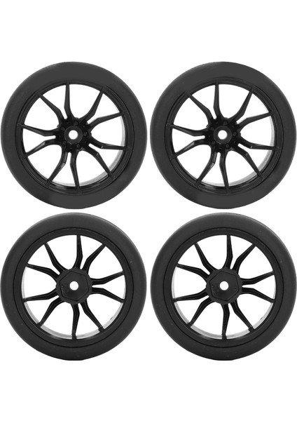 4 Adet Rc Araba Lastikleri Güçlü Yastıklama Evrensel Fit Tamiya Için TT01 TT02 XV01 XV02 Hsp 94123 94122 1/10 Uzaktan Kumanda Arabalar Siyah (Yurt Dışından) indirimleri