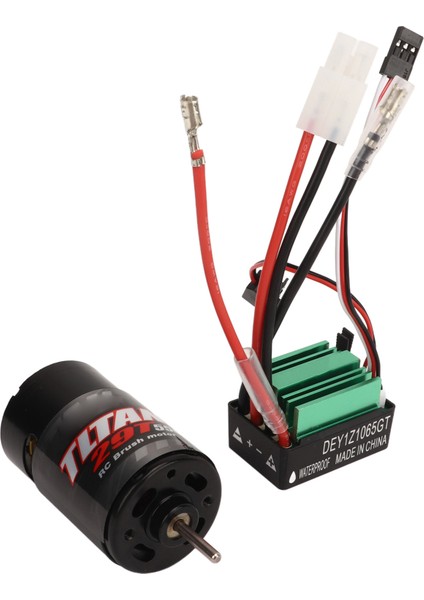 Rc Araba Fırçalı Motor Esc 550 Fırçalı Motor Su Geçirmez 65A Fırçalı Esc Rc Araba Tekne Için 29T (Yurt Dışından) fırsatları