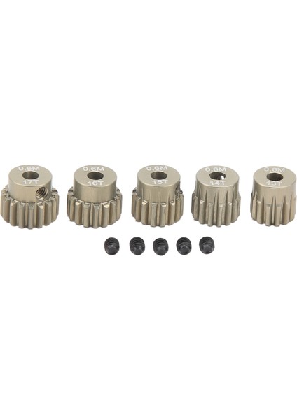 0.6 M Pinyon Dişli Seti Alüminyum Alaşım 3.175 mm Delik 13 T 14 T 15 T 16 T 17 T Pinyon Dişli Motor Için SCX10 Trx4 1/8 1/10 Paletli (Yurt Dışından)