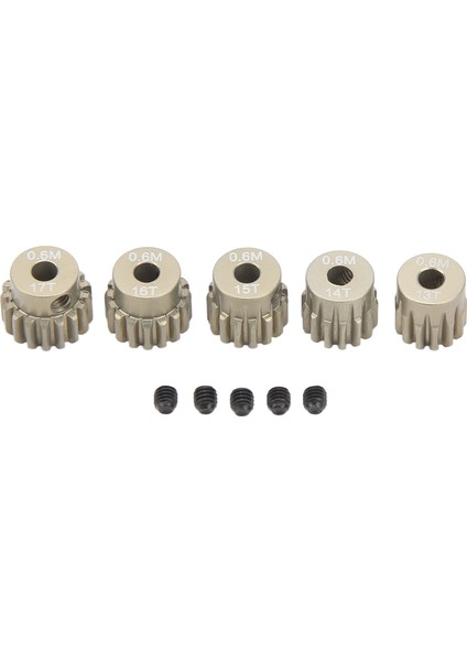 0.6 M Pinyon Dişli Seti Alüminyum Alaşım 3.175 mm Delik 13 T 14 T 15 T 16 T 17 T Pinyon Dişli Motor Için SCX10 Trx4 1/8 1/10 Paletli (Yurt Dışından)