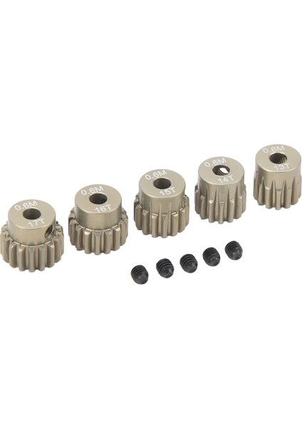 0.6 M Pinyon Dişli Seti Alüminyum Alaşım 3.175 mm Delik 13 T 14 T 15 T 16 T 17 T Pinyon Dişli Motor Için SCX10 Trx4 1/8 1/10 Paletli (Yurt Dışından)