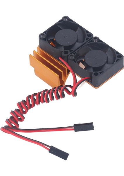 Dc 5V Rc Isı Emici Yüksek Hızlı Fan Motoru Radyatör Fanı Seti Traxxas Slash 4×4 Için Vxl 1/10 Rc Araba Altın (Yurt Dışından) fırsatları