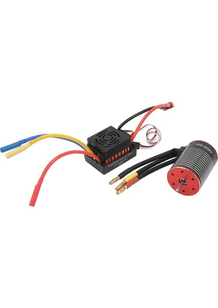 3600KV Fırçasız Motor 60A Esc Combo Yüksek Burulma Su Geçirmez Toz Geçirmez Fırçasız Motor Esc Seti 1/10 1/12 1/16 Rc (Yurt Dışından) modelleri