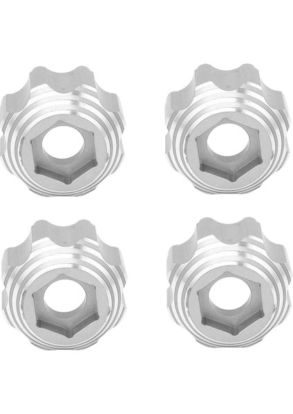 4 Adet 8X32 Ila 17MM Hex Adaptörleri 8X32 3.8 In Tekerlekler Elektrikli Araba Kamyon Seçenek Parçaları Alüminyum Alaşım Gümüş (Yurt Dışından) modelleri