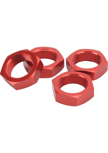 4 Adet 24MM Tekerlek Altıgen Göbek Somunu Alüminyum Alaşımlı Yüksek Mukavemetli 24MM Altıgen Göbek Somunu Arrma 1/5 Outcast Kraton 8s Kırmızı (Yurt Dışından) modelleri