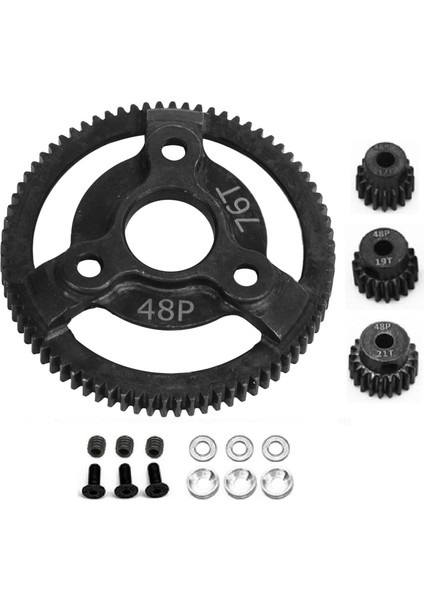 Rc Araba Dişli Kiti 48P 76T Büyük Dişli 19T 20T 21T Pinyon Dişli Rc Araba Yedek Dişli Traxxas Slash 2WD 1/10 Rc Araba (Yurt Dışından)