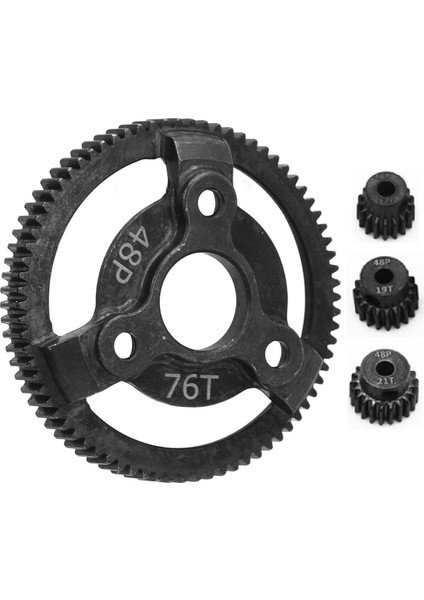 Rc Araba Dişli Kiti 48P 76T Büyük Dişli 19T 20T 21T Pinyon Dişli Rc Araba Yedek Dişli Traxxas Slash 2WD 1/10 Rc Araba (Yurt Dışından)