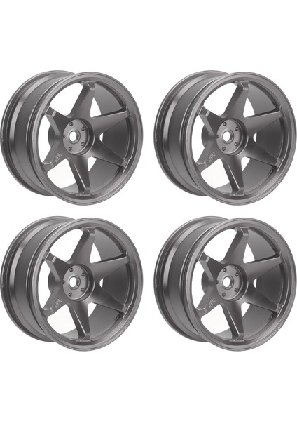 4 Adet Rc Tekerlek Göbeği Yeniden Kullanılabilir Cnc Işleme Alüminyum Alaşım Rc Jantlar 1/10 Rc Araba Aksesuarları Gümüş Beyaz (Yurt Dışından)