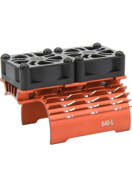 36MM Rc Motor Fan Soğutma Isı Emici 28000RPM 8.4V Çift Fanlı Rc Fırçasız Motor Isı Emici Kapağı 540 550 Motor Turuncu (Yurt Dışından)