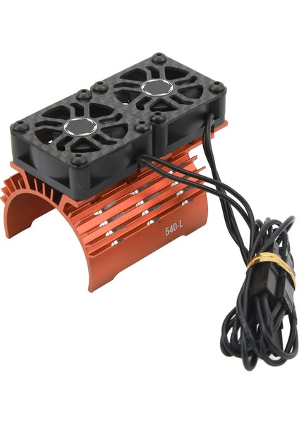 36MM Rc Motor Fan Soğutma Isı Emici 28000RPM 8.4V Çift Fanlı Rc Fırçasız Motor Isı Emici Kapağı 540 550 Motor Turuncu (Yurt Dışından)