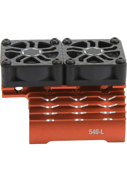 36MM Rc Motor Fan Soğutma Isı Emici 28000RPM 8.4V Çift Fanlı Rc Fırçasız Motor Isı Emici Kapağı 540 550 Motor Turuncu (Yurt Dışından)