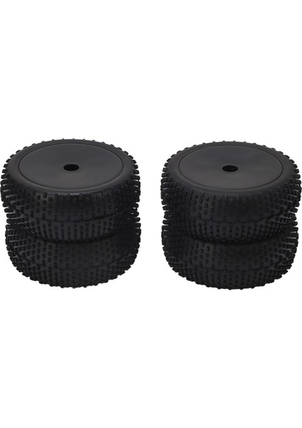4 Adet Rc Araba Lastiği 112 mm Çap Lastik Lastik Plastik Hub Evrensel Rc Araba Jant Lastik 1/8 Modelleri (Yurt Dışından)