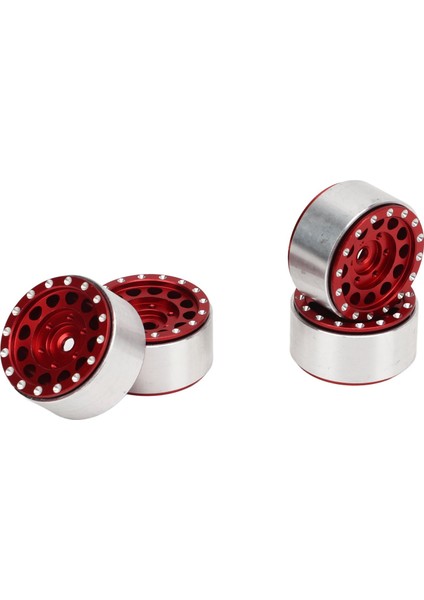 4 Adet Rc Beadlock Tekerlek Göbeği Alüminyum Alaşımlı Rc Tekerlek Jant Göbeği Traxxas 1/18 Rc Arabalar Için Axial SCX24 1/24 Rc Arabalar Için Kırmızı (Yurt Dışından) modelleri