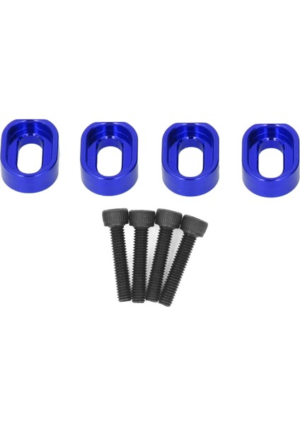 Sabitleme Motor Tabanı Takviye Alüminyum Alaşım Rc Araba Motor Montajı Spacer Traxxas 6s 8s 1/5 Kamyon Xrt 8s 4WD 1/6 4 Adet Mavi (Yurt Dışından)