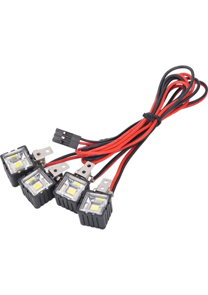 Rc Araba Ön Spot Eksenel SCX10 90046 Redcat Beyaz Aydınlatma Yüksek Parlaklık LED Far 1: 10 Rc Paletli 4led (Yurt Dışından) fırsatları