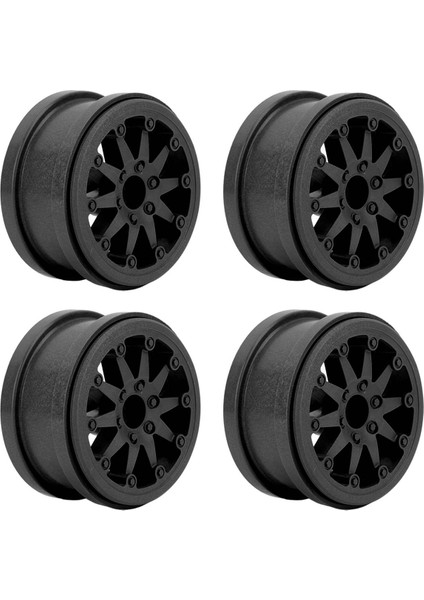 4 Takım 2.2 Inç Jant Naylon Rc Araba Jant Eksenel SCX10 Wraith RR10 1/10 Rc Arabalar Siyah (Yurt Dışından)