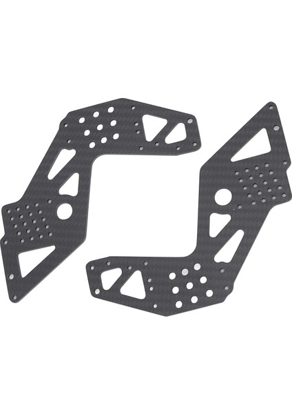 2 Adet Şasi Yan Paneller Siyah Güçlü Koruma Hafif Karbon Fiber Losi 1: 8 Lmt 4WD Katı Aks Rc Off Road Araçlar (Yurt Dışından)