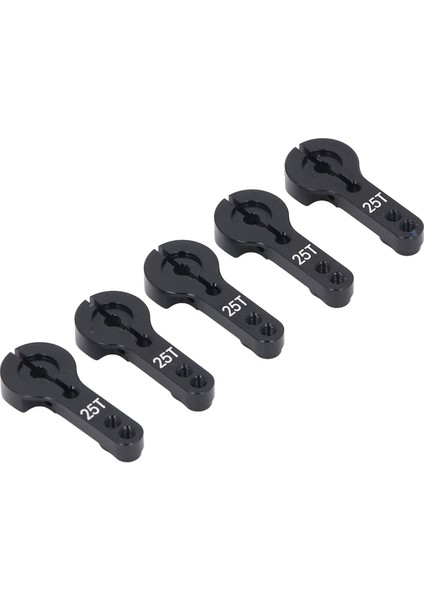 5 Adet Alüminyum Servo Boynuzları 25T M3 Konuları Metal Direksiyon Kolu 35MM Uzun Rc Araba Kamyon Uçak Siyah (Yurt Dışından) fiyatları