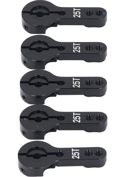 5 Adet Alüminyum Servo Boynuzları 25T M3 Konuları Metal Direksiyon Kolu 35MM Uzun Rc Araba Kamyon Uçak Siyah (Yurt Dışından) modelleri