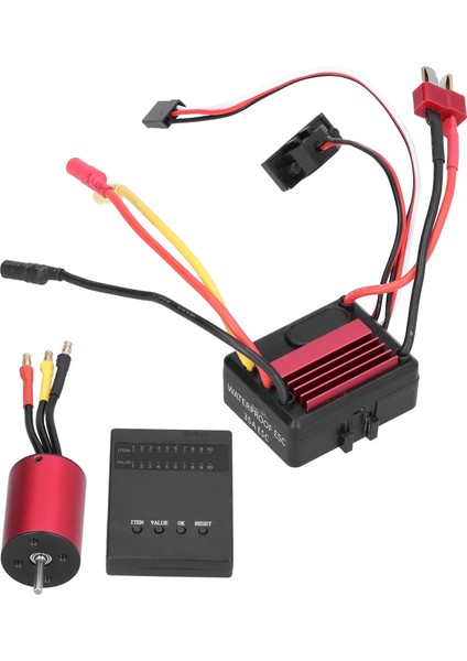 2838 4500KV 4p Fırçasız Motor 35A Fırçasız Esc + 1/14 Rc Araba Için Programlama Kartı (Yurt Dışından)