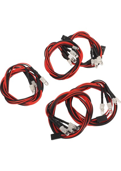 5 Adet Rc Araba LED Işık Evrensel Yüksek Parlaklık 2 Beyaz Işık 5mm Lamba Yuvası 2 Kırmızı Işık 3mm Lamba Yuvası 4 LED Rc Işık Kiti (Yurt Dışından) fırsatları