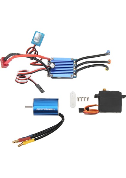 2435 4800KV Fırçasız Motor 25A Esc 2.2 kg Servo Rc Fırçasız Motor 1/16 1/18 Rc Araba Için (Yurt Dışından) fiyatları