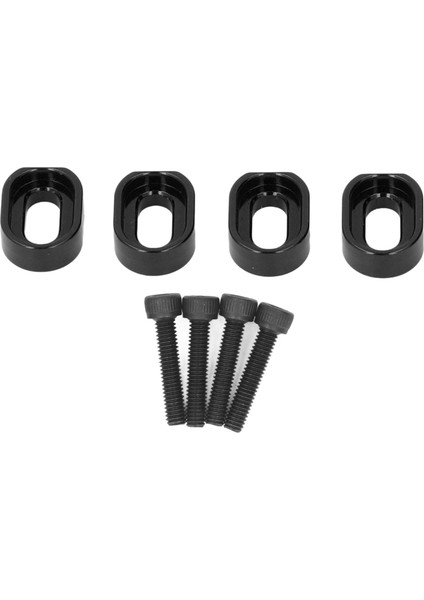 Sabitleme Motor Tabanı Takviye Alüminyum Alaşım Rc Araba Motor Montajı Spacer Traxxas 6s 8s 1/5 Kamyon Xrt 8s 4WD 1/6 4 Adet Siyah (Yurt Dışından)