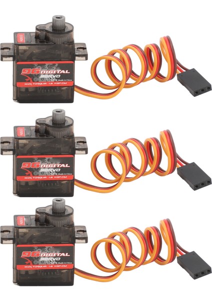 3 Adet Rc Servo Hafif Yüksek Burulma Çıkışı Demir Dişli Servo Direksiyon Kolu Uzaktan Kumanda Uçak Arabalar 9g (Yurt Dışından) fiyatları