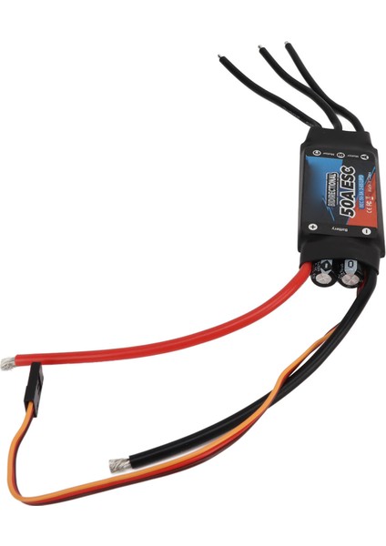 Fırçasız Elektrikli Hız Kontrol Çift Yönlü Siyah 50A Rc Araba Esc Tekne Sualtı Pervane (Yurt Dışından)