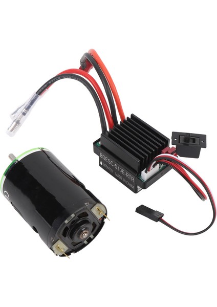 Rc Fırçalı Motor Esc Seti 540 Fırçalı Motor Suya Dalı 320A Esc 5V 2A Bec Ileri Geri Hız Kontrolü 1/10 Rc Paletli Araba Yüksek Burulma 27T (Yurt Dışından) modelleri
