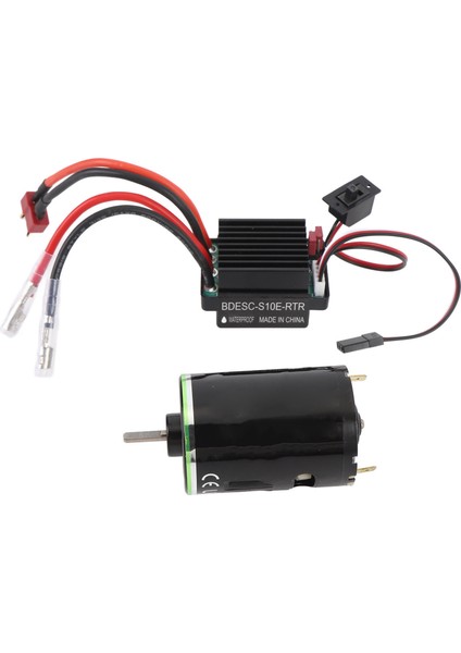 Rc Fırçalı Motor Esc Seti 540 Fırçalı Motor Suya Dalı 320A Esc 5V 2A Bec Ileri Geri Hız Kontrolü 1/10 Rc Paletli Araba Yüksek Burulma 27T (Yurt Dışından) indirimleri