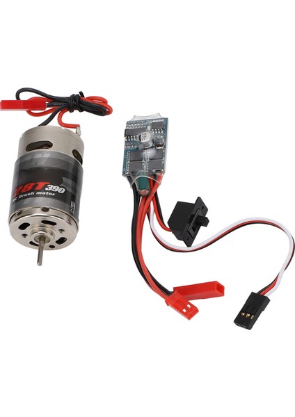 Rc Araba 390 Fırçalı Motor 30A Jst Fiş Yüksek Burulma Fırçalı Motor Esc Seti 1/16 1/18 Rc Araba Için 7.2 V (Yurt Dışından)