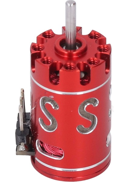 Rc Model Araba Motoru 2.0 Mil Ince Dengeli Rotor Rc Fırçasız Mini Motor Wltoys K989 K969 1/24 1/28 Kırmızı 3500KV (Yurt Dışından)
