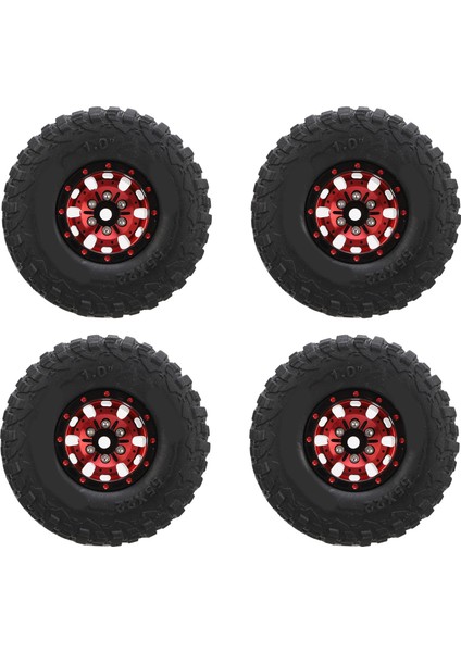 4 Adet Rc Araba Tekerlek Lastikleri Alüminyum Alaşımlı Ka Rc Negatif Ofset Tekerlekler 1/18 1/24 Rc Paletli Kırmızı (Yurt Dışından) fiyatları