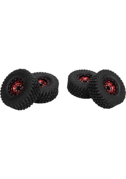 4 Adet Rc Araba Tekerlek Lastikleri Alüminyum Alaşımlı Ka Rc Negatif Ofset Tekerlekler 1/18 1/24 Rc Paletli Kırmızı (Yurt Dışından) modelleri