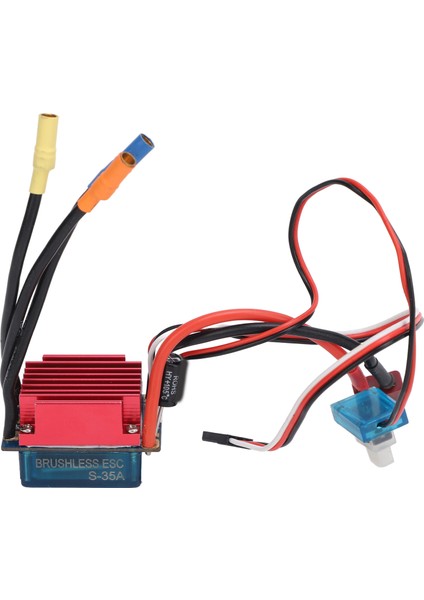 Rc Fırçasız Esc Su Geçirmez Sensörsüz Elektrikli Hız Kontrol Için 1/16 1/18 Rc Arabalar Tekneler 35A (Yurt Dışından)