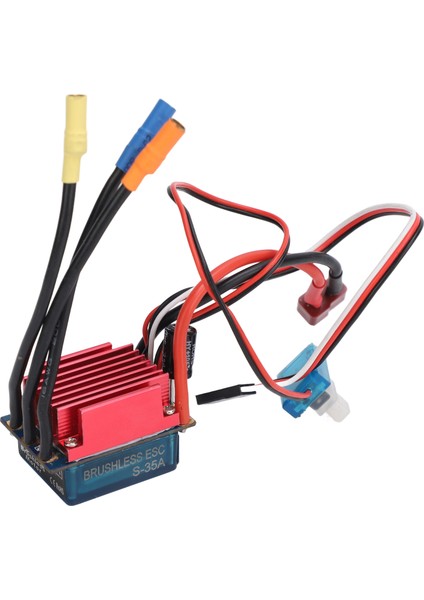 Rc Fırçasız Esc Su Geçirmez Sensörsüz Elektrikli Hız Kontrol Için 1/16 1/18 Rc Arabalar Tekneler 35A (Yurt Dışından)