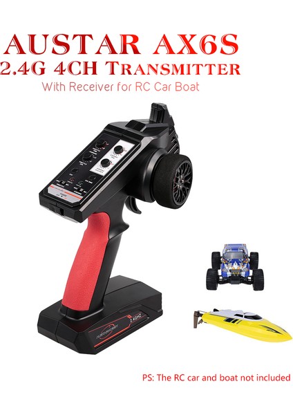 Austar AX6S 2.4 G 4ch Verici Radyo Uzaktan Kumanda Alıcı ile Rc Araba Tekne Için (Yurt Dışından) fiyatları