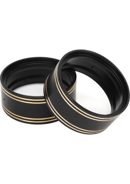 2 Adet 1.9 In Beadlock Tekerlek Halkaları Delikli Lastik Kilit Halkası Değiştirme Eksenel SCX10 Iı 90046 1/10 Rc Paletli Siyah (Yurt Dışından)