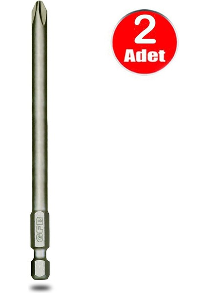 Yıldız Uç Vidalama Matkap Ucu Ph2 x 150MM - 2 Adet